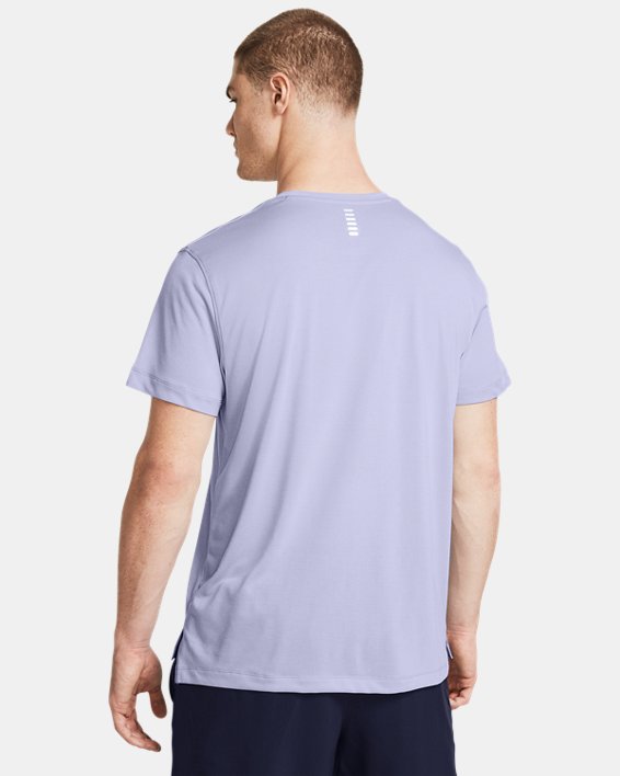 Men's UA Launch Short Sleeve in Purple image number 1